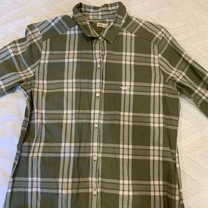 Olive Green Hollister Flannel